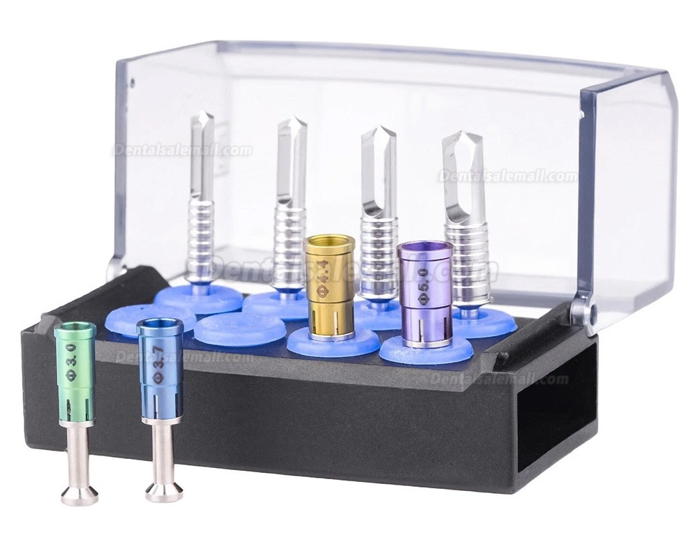 Dental Bone Bur Collector Kit + Trephine Cutting Drill Set